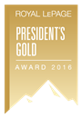 Royal LePage President's Gold Award 2016
